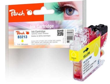 Peach alternativní cartridge Brother LC-3213 žlutá / pro DCP-J772 & MFC-J890 / 7ml / new chip