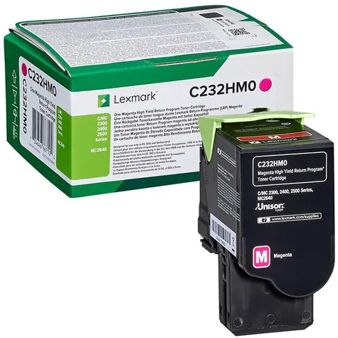 Lexmark C232HM0 HC originální vratný toner fialová / pro C2525 & C2425 & C2535 & MC 2325 & MC 2425 & MS2535 / 2.300stran