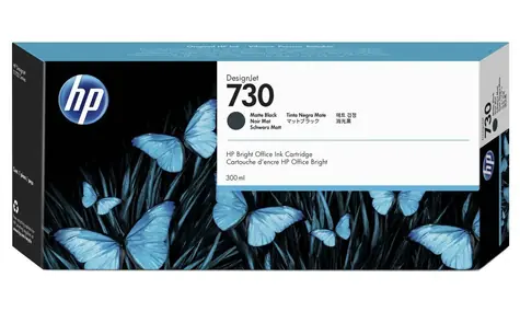 HP P2V71A originální cartridge 730 matná černá / pro HP DesignJet T1700 & T1700dr / 300 ml 