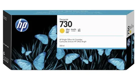 HP P2V70A originální cartridge 730 žlutá / pro HP DesignJet T1700 & T1700dr / 300 ml 