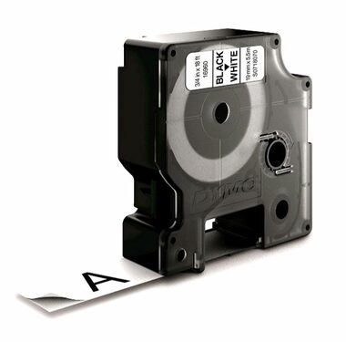 Dymo D1 originální páska do tiskárny štítků 19mm x 5.5m / permanentní polyesterová bílá
