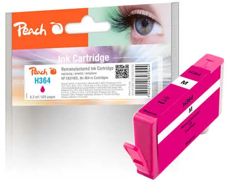 Peach 364 alternativní cartridge fialová new chip / HP Photosmart D5460 / 6.2 ml 
