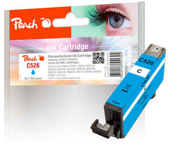 Peach CLI-526 alternativní cartridge modrá / Pixma iP4850 / 9 ml