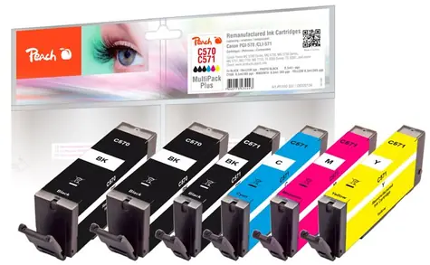 Peach PGI-570 CLI-571 MultiPack Plus / alternativní cartridge / pro MG5750