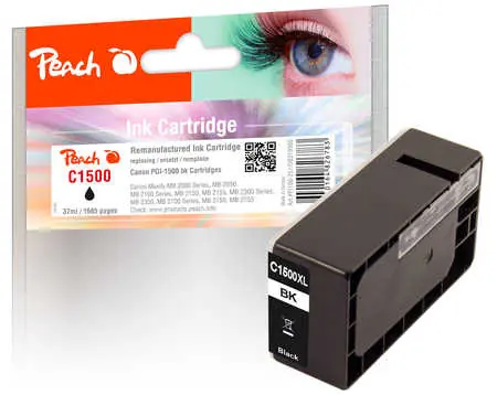 Peach alternativní cartridge Canon PGI-1500 XL černá / Canon Maxify MB 2000 Series / 1x37 ml 