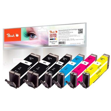 Peach PGI-570 XL CLI-571 XL MultiPack Plus / alternativní cartridge / pro MG5750