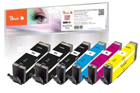 Peach PGI-580 kompatibilní cartridge MultiPack Plus / pro PIXMA TR7550 TR8550 