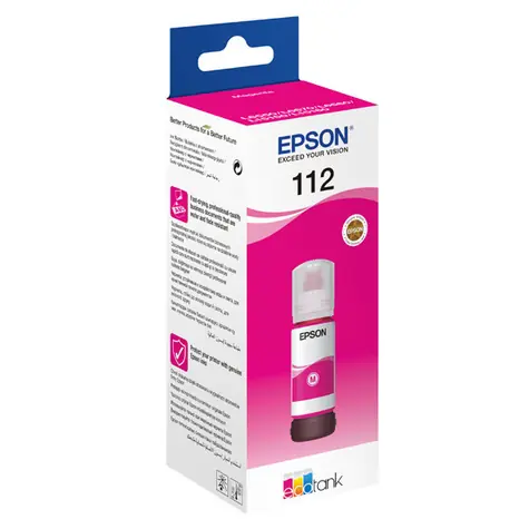 Epson originální inkoust no. 112 fialová / pro EcoTank L6490 & L6460 / 6.000 stran