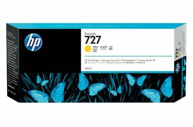 HP F9J78A originální cartridge 727 žlutá / DesignJet T930 / 300 ml