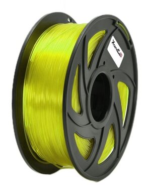 XtendLan PLA filament průhledně-žlutá / struna pro 3D tiskárnu / PLA / 1.75mm / 1kg   