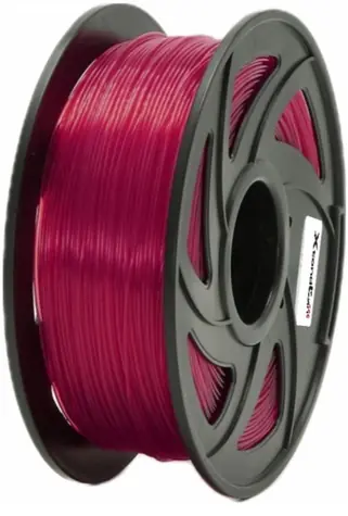 XtendLan PETG filament průhledně-červená / struna pro 3D tiskárnu / PETG / 1.75mm / 1kg   
