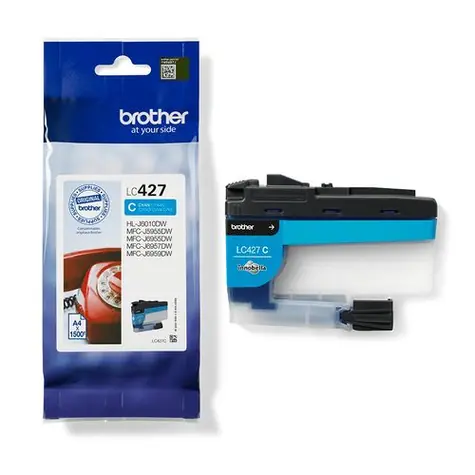 Brother LC427C originální cartridge modrá / pro MFC-J5955DW / 1.500 stran