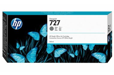 HP F9J80A originální cartridge 727 šedá / DesignJet T930 / 300 ml