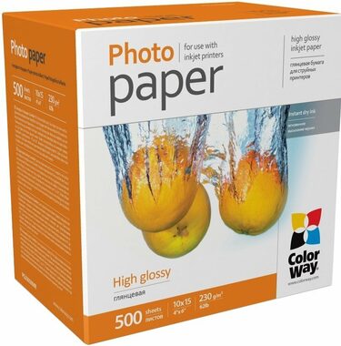 COLORWAY Fotopapír 10x15 (lesklý) - 230g/m2 500ks