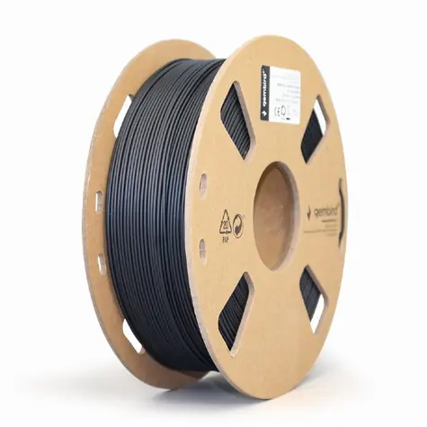 Gembird tisková struna 1.75mm PLA matná černá 1kg