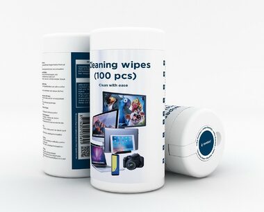 Gembird hadříky pro čištění LCD obrazovek / 100ks 