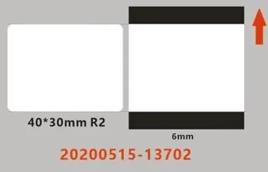 Niimbot štítky ER 40x30 mm pro B21 & B21S & B1 & B3S průhledná / 230ks 