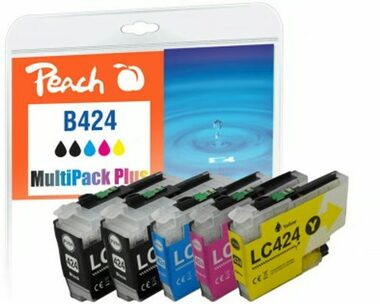 Peach LC-424 alternativní cartridge MultiPack Plus / pro Brother DCPJ 1200 W & CPJ 1200 DW / 5x 750 stran