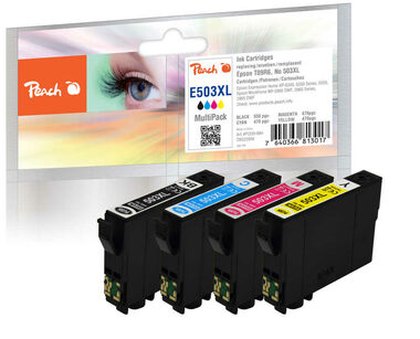 Peach T09R6 alternativní cartridge 503XL MultiPack/ Expression Home XP-5200 & WorkForce WF-2960 DWF / 500 & 3x 470 Stran