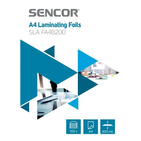 SENCOR SLA FA4B200 Laminovací fólie A4/200mic (100ks)