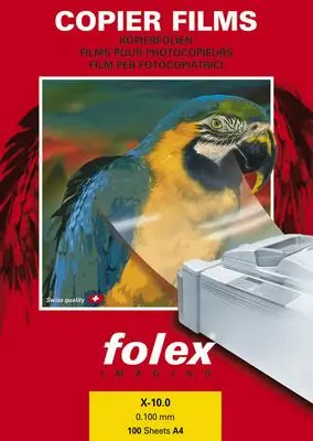 folex X-10.0 čirá fólie A4 / Čirá polyesterová fólie / ČB laser / 100 ks