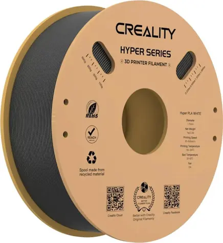 Creality Filament Hyper PLA černá / struna pro 3D tiskárnu / Hyper PLA / 1.75mm / 1kg