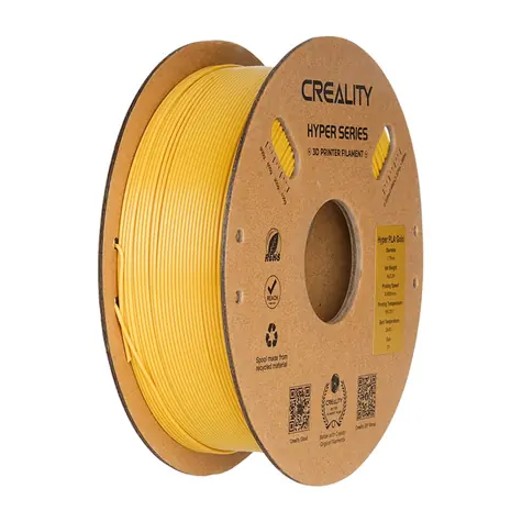Creality Filament Hyper PLA zlatá / struna pro 3D tiskárnu / Hyper PLA / 1.75mm / 1kg