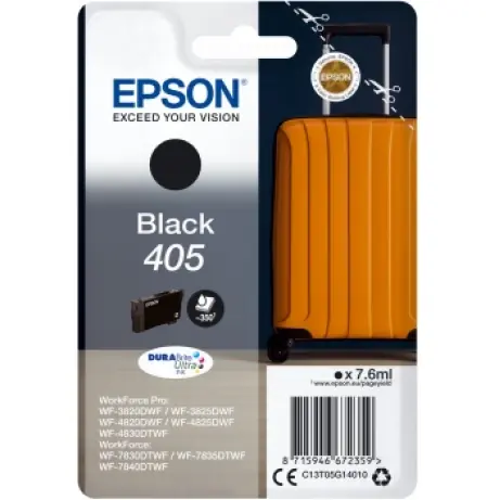 Epson 405 černá / pro WorkForce Pro WF-3820DWF a WorkForce Pro WF-4820DWF / 350 stran