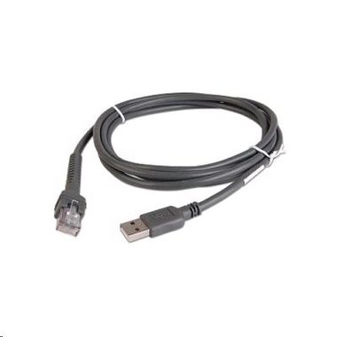 ZEBRA USB kabel (CBA-U21-S07ZBR) / stíněný / přímý / 2.1m / pro DS42xx, DS92xx, LI22xx, DS22xx, DS43xx, DS81xx, DS77xx