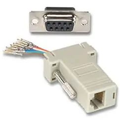 PremiumCord Redukce 9F-RJ45 zásuvka