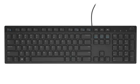 DELL KB-216 US (580-ADHK) černá / Multimediální klávesnice / US / QWERTY / USB