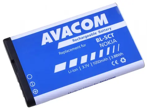 AVACOM Baterie do mobilu Nokia 6303 & 6730 & C5 / Li-Ion / 3.7V / 1050mAh /  (náhrada BL-5CT)