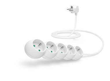 CONNECT IT prodlužovací kabel 230V 5 zásuvek 2 m bez vypínače bílá
