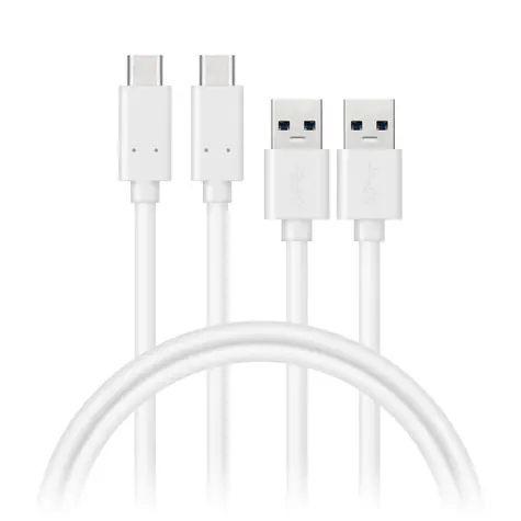 CONNECT IT Wirez USB-C (Type C) - USB 1m bílá / 2 ks v balení