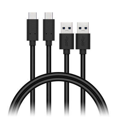 CONNECT IT Wirez USB-C (Type C) - USB 1m černá / 2 ks v balení