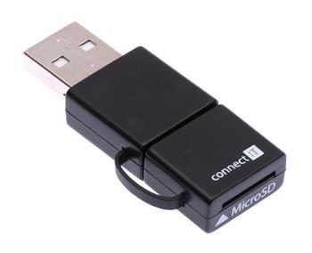 CONNECT IT SMART OTG čtečka MicroSDHC pro mobilní telefony a PC