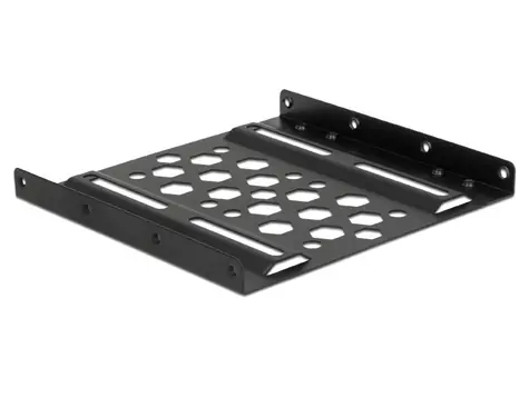 Delock Hliníkový instalační rámeček 2.5” na 3.5” černá