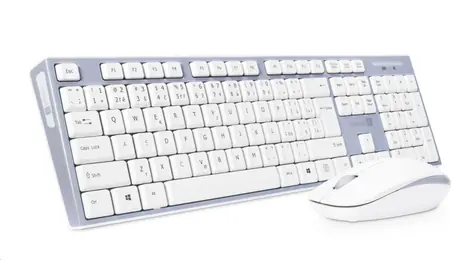 CONNECT IT CKM-7510-CS Combo bílá / Set bezdrátové klávesnice + myši / CZ + SK layout / USB / 1000DPI 