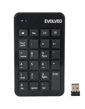 EVOLVEO WN160 bezdrátová numerická klávesnice černá / USB