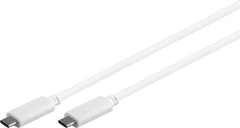 MicroConnect USB3.1 Type C (M) - Type C (M) 1m bílá