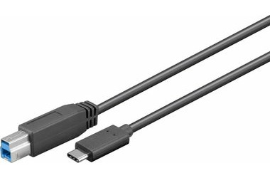 MicroConnect kabel USB3.1 C (M) - USB3.0 B (M) 1m 5Gbit/s černá