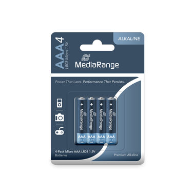 MediaRange Premium baterie micro AAA 1.5V Alkalické 4ks 