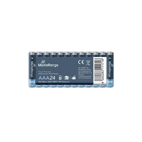 MediaRange Premium baterie micro AAA 1.5V Alkalické 24ks 