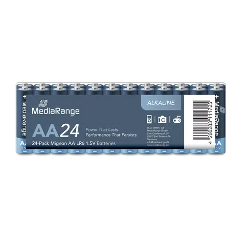 MediaRange Premium baterie Mignon AA 1.5V Alkalické 24ks 