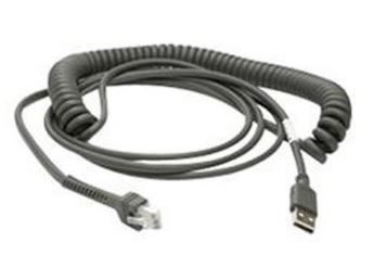 ZEBRA USB kabel (CBA-U12-C09ZAR) / kroucený / 2.7m