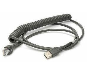 ZEBRA USB kabel stíněný / kroucený / 2.8m