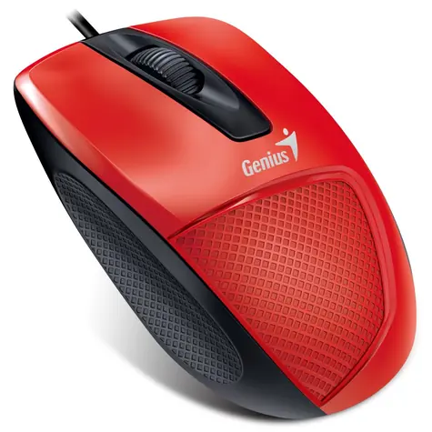 Genius DX-150X červená / Myš / 1000 dpi / optický senzor / USB