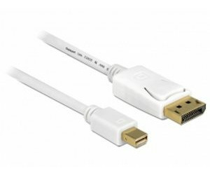 Delock kabel mini Displayport samec > Displayport samec / 3 m / bílý