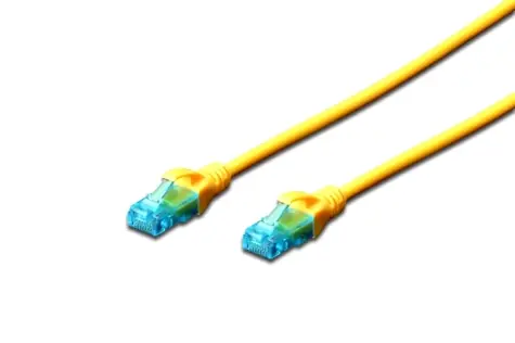 DIGITUS Ecoline Patch Cable žlutý 5m / UTP / CAT 5e / AWG 26:7 