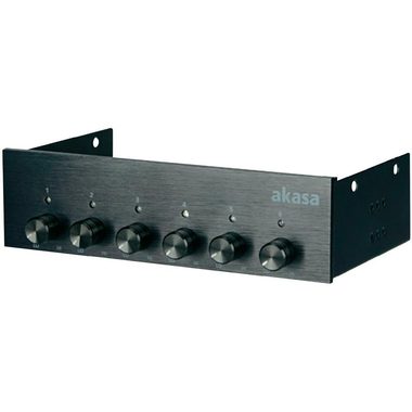 AKASA AK-FC-08BKV2 kontrolní panel 6 ventilátorů